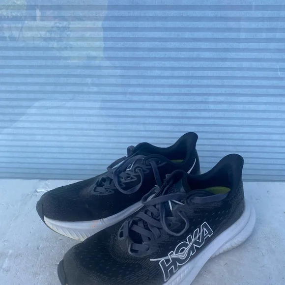Hoka One One Mach 6 Women's Black White Running Sneakers Size 7B - Picture 11 of 15